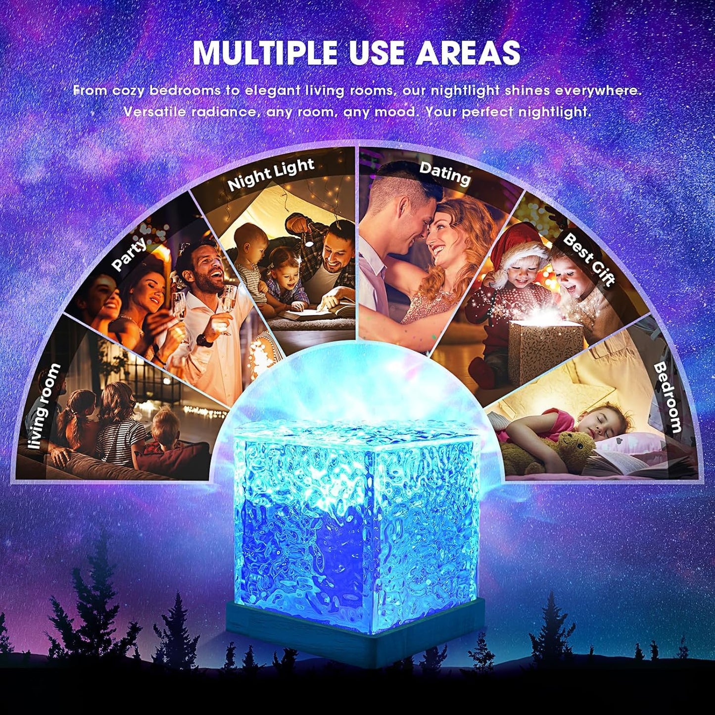Heartlings™ Ocean Aura – Wave Light Cube